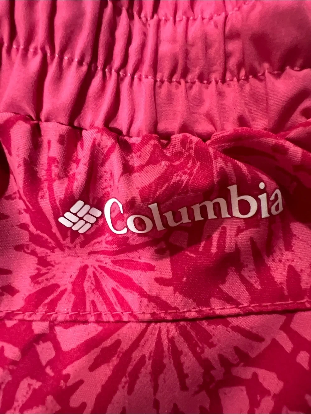Columbia Pink Floral-Print Kids Athletic Shorts